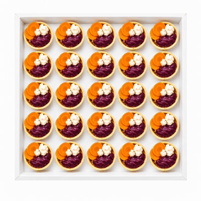 tartlet with red-wine confit duck 25 pcs